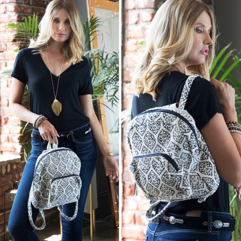 Handmade Weave Marquise Backpack
